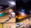 Así lucían algunas vías de la ciudad en la noche de este lunes. FOTOS Cortesía @DAGRDMedellin