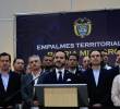 El presidente electo Abelardo De la Espriella junto a mandatarios regionales y locales. FOTO: EL COLOMBIANO