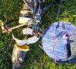 El dron hallado a 5.4 kilómetros de la rampa militar del Comando Aéreo de Transporte Militar (Catam) contaba con un detonador improvisado en una jeringa. Fotos: Cortesía