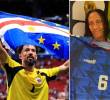 Josimar José Évora Dias, conocido como<i>Vozinha, </i>cumplió el sueño de verlo en un partido del Mundial 2026. FOTOS: Captura de video @Fifa - Getty