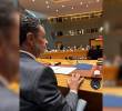 En su primera intervención ante el Consejo de Seguridad de las Naciones Unidas, el ministro de Relaciones Exteriores, Omar Bula. Foto: Cancillería