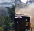 La población alertó una explosión y una nube de humo en la mina La Carbonera. Foto: captura video redes sociales