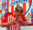 Teófilo Gutiérrez firmó un contrato especial con Junior a principios del 2025. Se termina en julio. FOTO: TOMADA DEL X DE @JuniorClubSA