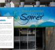 Adelante, el comunicado que daba cuenta de la reunión. Atrás, fachada de la Clínica Somer en Rionegro. Foto: Jaime Pérez Munévar