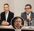 Efvanni Paola Palmariny, exfuncionaria de Petro, reclamó notaría de la que fue nombrada con tutela. Ya había sido funcionaria del MinTrabajo durante el gobierno Duque. Fotos: redes sociales y Colprensa