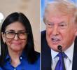 Delcy Rodríguez, líder encargada del régimen de Venezuela, agradeció al presidente de EE. UU. por acuerdo sobre petroleo. FOTOS: AFP