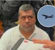 El avión Falcón 2.000 donde fue extraditado alias Araña despegó cerca de las 11 de la mañana. Foto: Captura de video.