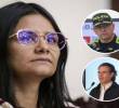 Adelante, el exdirector de la Policía –el general Carlos Triana– y el alcalde Federico Gutiérrez. Atrás, la directora Angie Rodríguez. FOTO: imagen tomada de redes.