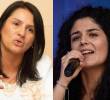 Paola Holguín es exsenadora del Centro Democrático; Yannai Kadamani ha sido ministra de las Culturas de Petro. Foto: Colprensa.