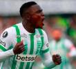 El delantero vallecaucano Kevin Viveros es el goleador de Atlético Nacional en esta edición de la Copa Libertadores con 4 celebraciones. FOTO: Manuel Saldarriaga