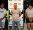 Los detenidos fueron identificados como Deiver Jair Rodríguez Burgos, Wilfrido Rafael Arroyo Fernández y Katherine Paola Quiroz Rodríguez. FOTO: Fiscalía General de la Nación