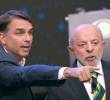 Flávio Bolsonaro y Luiz Inácio Lula da Silva tuvieron su primer cara a cara televisado previo a la recta final de la segunda vuelta presidencial en Brasil. Foto: AFP