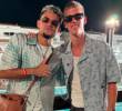 Luis Díaz y Dani Olmo durante su encuentro de vacaciones en Ibiza. FOTO: REDES SOCIALES DANI OLMO