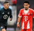 James Rodríguez con el Minnesota United y Luis Díaz con el Bayern Múnich viven dos realidades diferentes. Fotos: Getty Images