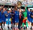 El Chelsea celebra el título del Mundial de Clubes, tras su victoria 3-0 ante el PSG. FOTO AFP