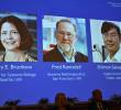 Mary E Brunkow, Fred Ramsdell y Shimon Sakaguchi fueron premiados con el Nobel de Medicina este lunes, 6 de octubre. FOTO: AFP