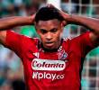 El delantero colombiano Brayan León Muñiz, de 24 años, anotó 23 goles en 91 partidos disputados con el Medellín. FOTO: Camilo Suárez
