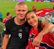 Isabel Haugseng Johansen acompaña a Erling Haaland en cada partido del Mundial 2026. Foto: Tomada de Instagram @isabellaa