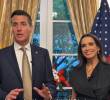 El senador republicano Bernie Moreno se reunió con la embajadora en Washington María Consuelo Araújo. FOTO: Captura Embajada de Colombia en EE.UU.