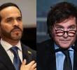 Abelardo de la Espriella y Javier Milei pintan para ser aliados por su cercanía ideológica. Foto: Camilo Suárez y AFP