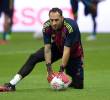 David Ospina aún no debuta con el Atlante mexicano y no se sabe si podrá hacerlo, después de sufrir una recaída de la lesión de codo durante uno de los entrenamientos con el conjunto mexicano. <span class=mln_uppercase_mln>FOTO</span> <b><span class=mln_uppercase_mln>getty</span></b>