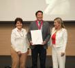El registrador Hernán Penagos fue homenajeado en el auditorio de la Cámara de Comercio Medellín para Antioquia. Foto: Cortesía Registraduría