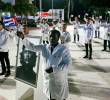 Los médicos cubanos tienen presencia en 56 países. Foto: AFP