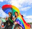 La marcha lgbtiq+ es una de las actividades de las organzaciones sociales contra la violencia sexual y la discriminación. Foto: Esneyder Gutiérrez.