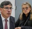 El desencuentro lo protagonizaron los magistrados del Consejo Nacional Electoral Álvaro Hernán Prada y Fabiola Márquez. Foto: Colprensa/ Redes sociales @fabiolamarquezg