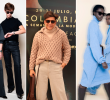 Franklin Ramos (en el centro) y algunas piezas de su marca Toscano. FOTOS Inexmoda y Cortesía.