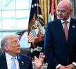 El presidente de Estados Unidos, Donald Trump y el presidente de la Fifa, Gianni Infantino en la Casa Blanca. FOTO: Tomada de Instagram @Fifa