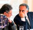 Armando Benedetti estuvo hablando con miembros del congreso antes de la votación para intentar conseguir votos a favor. Sin embargo, terminó en pelea. <b>Foto: </b>COLPRENSA/ELCOLOMBIANO