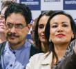 Iván Cepeda y Carolina Corcho (hoy senadores) resolvieron mediante una consulta interna quién sería el candidato a las elecciones presidenciales por el Pacto Histórico en octubre de 2025. FOTO: Prensa Iván Cepeda