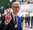 Tim Cook concluye su trayectoria como director ejecutivo de Apple tras haber liderado la multinacional tecnológica desde el 24 de agosto de 2011, fecha en la que asumió la responsabilidad tras la renuncia de Steve Jobs. FOTO: Getty.