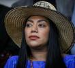 La senadora llegó este jueves a la Corte Suprema para rendir indagatoria, luego de que se le ordenara su conducción tras dos aplazamientos de la diligencia. Foto: Colprensa