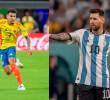 El delantero guajiro Luis Díaz y el argentino Lionel Messi se verán las caras el próximo martes, cuando la Selección Colombia visite Buenos Aires. FOTOS: JUAN ANTONIO SÁNCHEZ