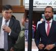 El magistrado del CNE, Álvaro Hernán Prada, y el abogado Diego Cadena, quienes fueron mencionados en la sentencia contra el expresidente Uribe Vélez, deberán resolver su situación ante la justicia. Fotos: Colprensa