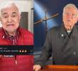 Internautas sugirieron un reto de aura entre Jorge Barón y el padre Diego Jaramillo, algo que sirvió de motivación para el presentador y tuvo una respuesta del religioso. Fotos: captura de videos redes sociales