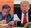 El presidente Gustavo Petro respondió a las acusaciones del presidente de Estados Unidos, Donald Trump tras acusarlo de promover el narcotráfico en Colombia. FOTO: presidencia, AFP.