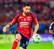 El delantero argentino Francisco Fydriszewski lleva ocho tantos este semestre con el Medellín. Es el máximo goleador del elenco rojo. FOTO: MANUEL SALDARRIAGA