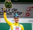 El luso Joao Almeida, ganador de la edición 78 del Tour de Romandía 2025. FOTO: AFP