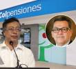 Se firmó un decreto que avala la creación de 800 puestos nuevos en Colpensiones. A la izquierda, el presidente Gustavo Petro; a la derecha, el presidente de Colpensiones, Jaime Dussán. Foto: Colprensa/Redes Sociales