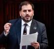 Andrés Forero es uno de los senadores del Centro Democrático que lidera el nuevo proyecto que busca cambios en el sistema pensional. FOTO COLPRENSA.
