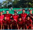 Los jugadores de Guabirá. En la esquina derecha el guardameta Manuel Ferrel. FOTO: <b>X Club Guabira</b>