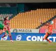 Manuela González de Atlético Nacional remató para su primer gol con el verde en la victoria 3-1 ante Internacional de Palmira, que le dio la clasificación al Rey de Copas a la semifinal de la Liga Femenina. FOTO CORTESÍA NACIONAL