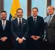 El presidente Abelardo de la Espriella se reunió con los presidentes de Cámara (David Barguil), Senado (Honorio Henríquez) y con el nuevo contralor tras elección del Congreso. Foto: @delaespriella_style
