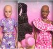 La nueva campaña social cuenta con una Barbie Brave o Valiente, en dos tonos de piel y con su versión Ken, también sin pelo. Repartirán 10.000 muñecas. FOTO: Mattel