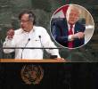 El presidente Gustavo Petro hizo varios señalamientos en contra de Donald Trump ante la Asamblea de las Naciones Unidas. Fotos: Presidencia y Getty Images