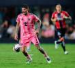 El debut del argentino fue contra Atlas por la Leagues Cup y tendrá contrato hasta 2029. Foto: GETTY.