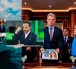 Un video creado con imágenes de inteligencia artificial agita la campaña presidencial 2026. Fotos: EL COLOMBIANO y tomada de video